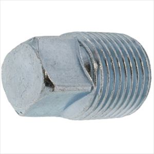 ■SUNCO 三価ホワイト 阪村 プラグ(四角頭 R1/2−14 (125本入) A00056208040000003(2483616)[送料別途お..