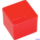 ■allit プラスチックボックス Allitパーツケース EuroPlus用 赤 54X54X45mm 456300(2493683)