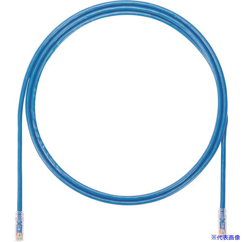 ■PANDUIT カテゴリ6A UTPパッチコード 24AWG単線 ケーブル径:Φ6.4mm 7m 青 UTP6AX7MBU UTP6AX7MBU(2494048)×10[送料別途お見積り][法人限定][掲外取寄]