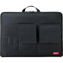 ■LIHIT インナーバッグ A4バッグインバッグ(ワイドタイプ) ブラック A755924(2515929)