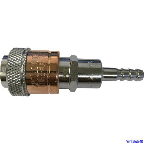 ■小池酸素 アポロコック(ソケット) ホース用 適用流体燃料ガス 接続サイズφ6 S1A02112 AS26(2517426)
