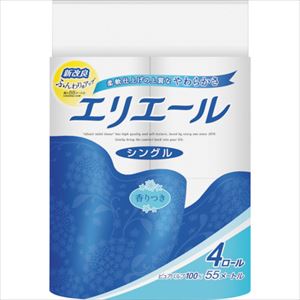 ■エリエール エリエールトイレットティシュー4R(シングル) 823282(2533033)[送料別途見積り][法人・事業所限定][掲外取寄]