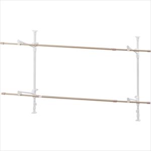 ■IRIS 286108 木目調窓枠物干し 高さ1900mm ホワイト MWW190NW(2534679)[法人・事業所限定][外直送元]