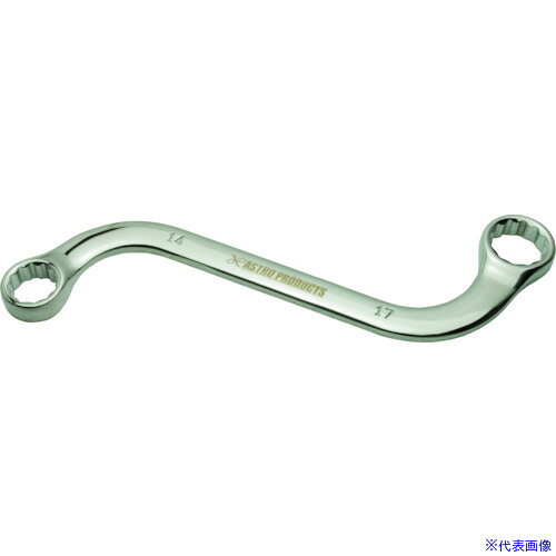 オレンジブック トラスコ中山　TRUSCOアストロプロダクツ Sシェイプレンチ 14×17MM 〔品番:2002000021489〕[ 注番:2544210]特長●S字型のメガネレンチです。●ドアヒンジなどのストレートタイプで回せない場所に使用できます。●ボルトナットに差し込みやすく作業性の良い12角形状です。●増し締めや本締め作業が可能です。用途●狭所や障害物のある場所でのボルト・ナットの締付け・緩め作業に使用するSシェイプレンチ。S字形状により干渉を回避しながら作業でき、自動車整備や機械メンテナンスに最適。仕様●対辺寸法(mm)：14×17●全長(mm)：185仕様2●重量(g)：120●幅(mm)：22（14）×26（17）●厚さ(mm)：10（14）×10（17）材質/仕上●クロムバナジウムセット内容/付属品注意原産国（名称）台湾JANコード2002000021489本体質量0.133kgオレンジブック トラスコ中山　TRUSCOアストロプロダクツ Sシェイプレンチ 14×17MM 〔品番:2002000021489〕[注番:2544210][本体質量：0.133kg]《包装時基本サイズ：186×47×10》〔包装時質量：137g〕分類》手作業工具》レンチ・スパナ・プーラー》めがねレンチ☆納期情報：メーカー取り寄品（弊社より発送）