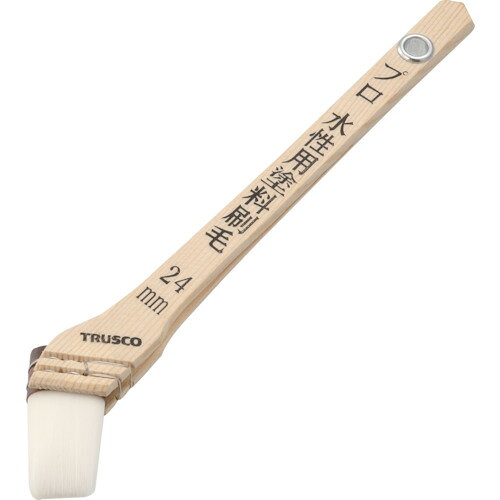 オレンジブック トラスコ中山　TRUSCOTRUSCO プロ用水性用塗料刷毛 8号 24mm幅 〔品番:TPB512〕[ 注番:2548984]特長●速乾性塗料に良く、作業性が向上します。●先細仕上げのPBT繊維を使用しています。用途●水性塗料用、耐酸用。仕様●刷毛幅(mm)：24●毛丈(mm)：32●玉厚(mm)：13●全長(mm)：235仕様2材質/仕上●毛:ポリブチレンテレフタレート（PBT）●柄:木セット内容/付属品注意●提供不可：chemSHERPA、SDS、ミルシート原産国（名称）中国JANコード4989999416756本体質量19gオレンジブック トラスコ中山　TRUSCOTRUSCO プロ用水性用塗料刷毛 8号 24mm幅 〔品番:TPB512〕[注番:2548984][本体質量：19g]《包装時基本サイズ：225×43×32》〔包装時質量：18g〕分類》工事・照明用品》塗装・内装用品》刷毛☆納期情報：仕入れ先通常在庫品 (欠品の場合有り)