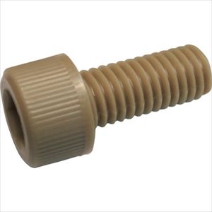オレンジブック トラスコ中山　TRUSCOコノエ 六角穴付きボルト PEEK M8×25 〔品番:CSPEEK825〕[ 注番:2555815]特長●エンジニアリングプラスチックの中でも最高レベルの耐薬品性を有し、PEEKを溶解する汎用化学品は濃硫酸だけです。●耐熱性、耐摩耗性、難燃性、耐加水分解性にも優れています。用途●OA機器分野・自動車分野・ICウェハキャリア・LCD製造用治具など用。仕様●寸法(mm)d：M8●寸法(mm)L：25●ねじピッチ(mm)：1.25●六角穴対辺寸法(mm)：6●頭部径(mm)：13●全ねじ●頭部高さ(mm)：8●ねじ長さ(mm)：25●ねじ径(mm)：8仕様2●連続使用温度：260度材質/仕上●PEEK(ポリエーテルエーテルケトン)セット内容/付属品注意原産国（名称）日本JANコード本体質量2.144gオレンジブック トラスコ中山　TRUSCOコノエ 六角穴付きボルト PEEK M8×25 〔品番:CSPEEK825〕[注番:2555815][本体質量：2.144g]分類》金物・建築資材》ねじ・ボルト・ナット》六角穴付ボルト☆納期情報：メーカー取り寄品（弊社より発送）
