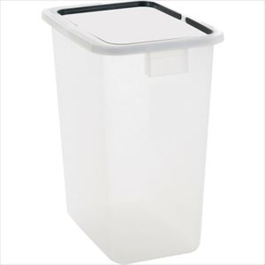 Dustbins - ■テラモト 分別ユニバーサルペール90(本体)半透明 DS2285900(2556137)[送料別途お見積り][法人限定][掲外取寄]