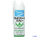 オレンジブック トラスコ中山　TRUSCO住鉱 SBマルチグリーススプレー 420ML 〔品番:279736〕[ 注番:2565288]特長●リチウムコンプレックスグリスに有機モリブデン化合物を配合した高性能グリススプレーです。●一般的なリチウムグリスに比べ、耐熱性が高く、油の保持性がよく、せん断に強い特徴があります。●優れた潤滑性と防錆性があります。●使いやすい可倒式ノズルを採用しています。用途●各種機械のピン、ヒンジ、軸受、歯車、チェーンなどに。仕様●色：黄褐色●容量(ml)：420●容量(L)：0.42●使用温度範囲(℃)：-20〜+200仕様2●使用温度範囲：-20〜200℃●有機モリブデン配合リチウムコンプレックスグリス材質/仕上●主成分：鉱物油、リチウム複合石けん、有機モリブデン化合物セット内容/付属品注意原産国（名称）日本JANコード4906725279744本体質量418gオレンジブック トラスコ中山　TRUSCO住鉱 SBマルチグリーススプレー 420ML 〔品番:279736〕[注番:2565288][本体質量：418g]《包装時基本サイズ：65×65×210》〔包装時質量：418g〕分類》化学製品》化学製品》潤滑剤☆納期情報：仕入れ先通常在庫品 (欠品の場合有り)