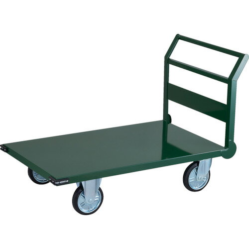 ■TRUSCO 鋼鉄製運搬車 ハンドル側自在車輪 1200X750 Φ200プレス車 SH1C(2565608)[法人限定][直送元]