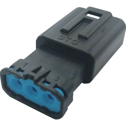 ■TRUSCO 防水コネクタ ハウジング 中継用(10個入) 被覆外径φ3.2〜3.8 黒 PCJ01A503B001(2566021)