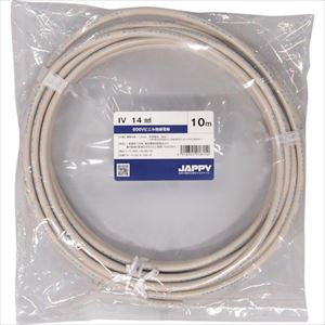 オレンジブック トラスコ中山　TRUSCOJAPPY ビニル絶縁電線 5M 〔品番:IV14SQWHT5MJP〕[ 注番:2570455]特長●必要なときに必要な量だけお求めできる短尺サイズです。用途●一般電気工作物、電気機器用配線および盤内配線の配線材料などに。仕様●定格電圧(V)：600仕様2●導体公称断面積：14mm2●導体構成素線数/素線径(mm)：7本/1.6●導体外径(mm)：4.8●絶縁体厚(mm)：1.4●シース色：白色●仕上外径(mm)：7.6●概算質量(m)：175kg/k●耐熱温度(℃)：60℃材質/仕上セット内容/付属品注意原産国（名称）日本JANコード4518301918147本体質量0.88kgオレンジブック トラスコ中山　TRUSCOJAPPY ビニル絶縁電線 5M 〔品番:IV14SQWHT5MJP〕[注番:2570455][本体質量：0.88kg]《包装時基本サイズ：280×280×30》〔包装時質量：880g〕分類》電子機器》電設配線部品》電線☆納期情報：メーカー取り寄品（弊社より発送）