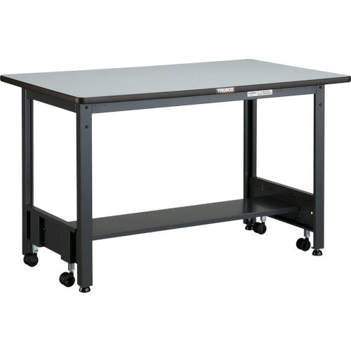 ■TRUSCO 中荷重作業台(500kg)CFW型 1200X600XH740 基本タイプ ダークグレー色 CFWR1260(2570963)[法人限定][直送元]