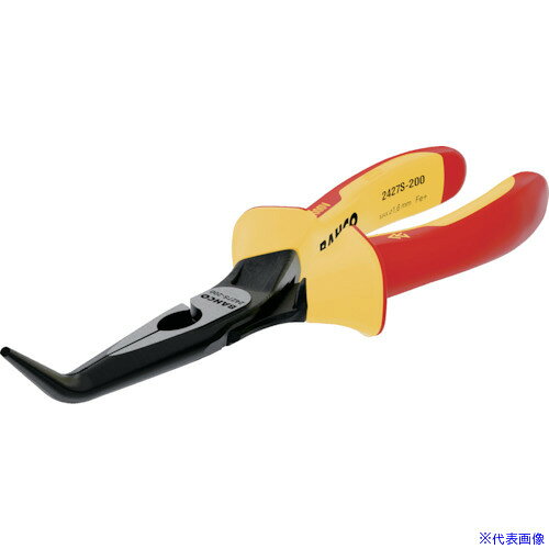 ■BAHCO 絶縁ロングノースプライヤー 200mm 2427S200(2571170)