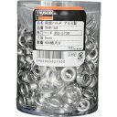 ■TRUSCO 両面ハトメ アルミ 5mm 1000組入 (円筒ケース入) THPA5(2572181)(4)