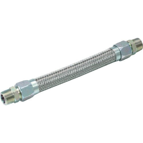 オレンジブック トラスコ中山　TRUSCOテクノフレックス メタルタッチ式非溶接型フレキシブルホース S215-20Ax300L オスxオスアダプター SS400 〔品番:S21520AX300LMXMSS400〕[ 注番:2576501]...