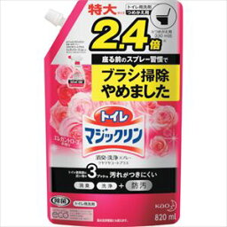 ■Kao トイレマジックリン消臭洗浄スプレーツヤツヤコートプラス エレガントローズ スパウトパウチ 820ml 381927(2578716)×15[送料別途見積り][法人・事業所限定][掲外取寄]