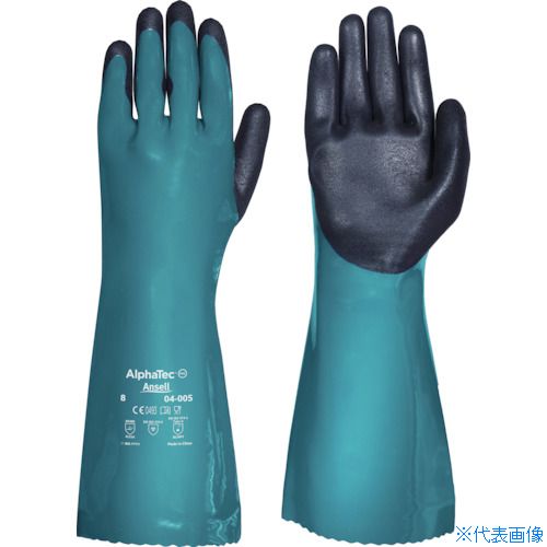 ■Ansell 化学防護手袋 アルファテック 04−005 Lサイズ 040059(2579546)