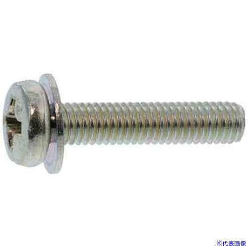 ■SUNCO 組込みねじ (+)バインドI＝1(鉄(または標準)・三価ホワイト) M3×15(1200本入) 1000041100300150..