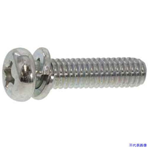 ■SUNCO 組込みねじ (+)ナベP＝2(薄板用(鉄(または標準)・クロメート) M3×6(2500本入) 1000U0020030006002(2587960)[送料別途お見積り][法人限定][掲外取寄]