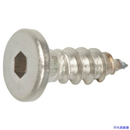 ■SUNCO 三価ホワイト 極低頭Aヒラ(六角穴付 4×30 (600本入) 2000L1000040030003(2589880)[送料別途お見積り][法人限定][掲外取寄]
