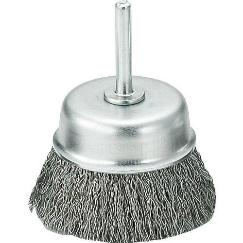■TRUSCO 軸付カップブラシ φ65X軸6 ステンレス線 線径0.3 TB6633(2589885)