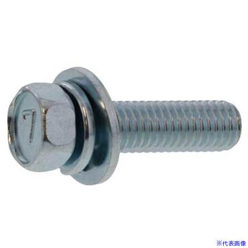 ■SUNCO 組込みねじ 7マーク小形アプセット P＝3(鉄(または標準)・クロメート) M8×50(100本入) 10007503..