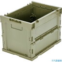 ■TRUSCO オリコン α折りたたみコンテナ 20L OD色 TRS20OD(2594765)