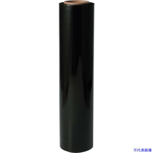 ■FKK オーキッドカラーストレッチフィルム 黒 20μ 500mm×300m OSFBLACK(2594850)×6