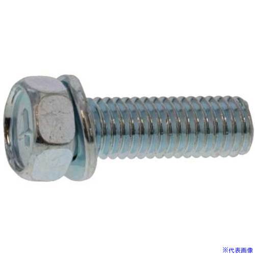 ■SUNCO 組込みねじ 4マーク小形アプセットSP＝2(鉄(または標準)・クロメート) M8×22(200本入) 100045S20080022002(2597333)[送料別途お見積り][法人限定][掲外取寄]