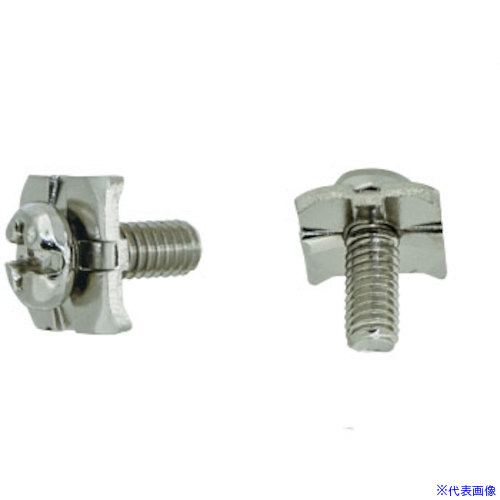 ■SUNCO ニッケル 端子ねじ(+-)ナベH形 角座5.8×1.0対辺押 3×6 (0) (3500本入) 100002600030006005(2598948)[送料別途お見積り][法人限定][掲外取寄]