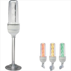 ■日機 導光柱式アラームライト NLA70シリーズ NLA70DC3B4DSZRYG(2607256)[送料別途見積り][法人・事業..