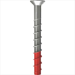 オレンジブック トラスコ中山　TRUSCOフィッシャー FBS2 8×80 15/‐ SK A4 〔品番:543580〕[ 注番:2615547]特長●ステンレス製コンクリートスクリューです。●コンクリート孔内へ快速にカットしていく鋸歯形状です。●最小アンカー距離と最小ヘリあき距離を確保する、非拡張アンカーです。●不陸調整の緩めは、2回転までです。用途●普通コンクリート、緻密な組積造体用に。●取り外し可能なため仮設など仮固定に。●手摺りなどの固定に。仕様●ねじの呼び：M8●ドリル径(mm)：8●下穴径(mm)：8●最大取付物厚さ(mm)：15〜30●埋込深さ(mm)：90●引張最大荷重(kN)：25.01●せん断最大荷重(kN)：28.19●全長(mm)：80●六角穴(mm)：T40仕様2材質/仕上●ステンレス鋼（SUS316同耐食等級）セット内容/付属品注意●取り外しは出来ますが、再利用は出来ません。原産国（名称）ドイツJANコード4048962308327本体質量1807gオレンジブック トラスコ中山　TRUSCOフィッシャー FBS2 8×80 15/‐ SK A4 〔品番:543580〕[注番:2615547][本体質量：1807g]《包装時基本サイズ：90×180×90》〔包装時質量：1845g〕分類》金物・建築資材》ファスニングツール》金属系アンカー☆納期情報：メーカー取り寄品（弊社より発送）