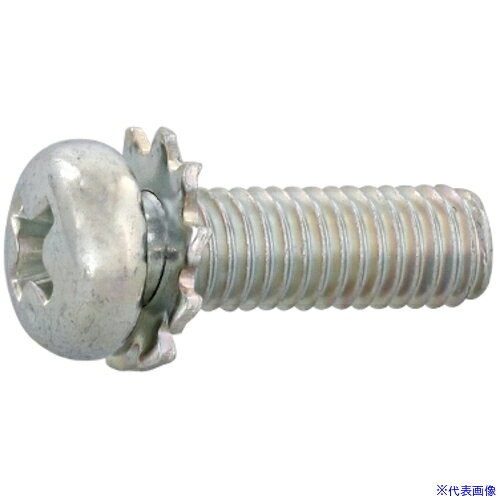 ■SUNCO 組込みねじ (+)ナベLO＝2(鉄(または標準)・クロメート) M3.5×10(1800本入) 100000220035010002(2622881)[送料別途お見積り][法人限定][掲外取寄]