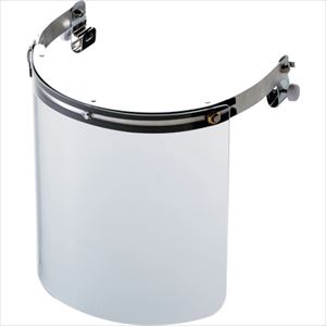 ■ミドリ安全 ヘルメット取付型防災面 MB-215H M-8金具付 (ワンタッチ式) MB215HM8(2631009)[送料別途お見積り][法人限定][掲外取寄]