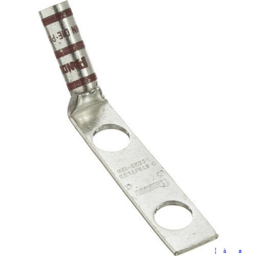 ■PANDUIT 銅製圧縮端子 2穴 電線サイズ AWG2 取付穴サイズ 69mm 取付穴間隔 160mm バレル角度 45度 LCC..