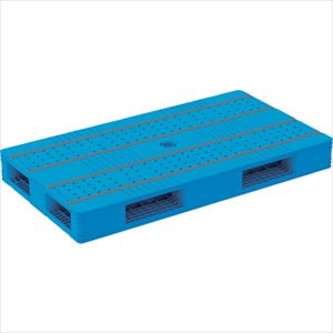 ■サンコー プラスチックパレット 840154 LX−077140R4 84015401BL503(2681235)[送料別途お見積り][法人限定][外直送]