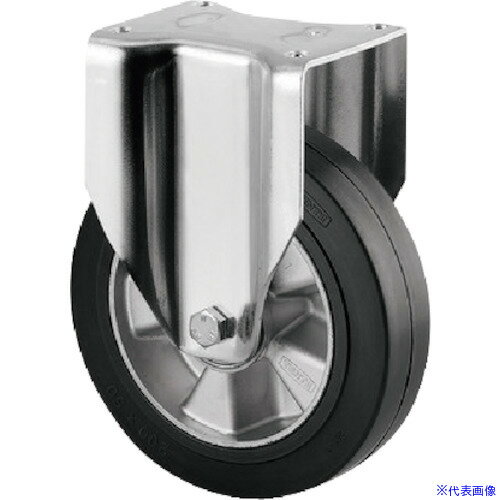 オレンジブック トラスコ中山　TRUSCOテンテキャスター 重荷重用高性能旋回キャスター”DELTA”(ゴム車・メンテナンスフリー) φ200 固定式 〔品番:3648IEP200P63〕[ 注番:2684887]特長●旋回部に精密ボールベ...