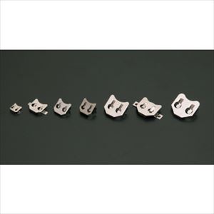 オレンジブック トラスコ中山　TRUSCOタカチ コイン電池ホルダー 〔品番:BK888〕[ 注番:2687730]特長●実装スペースが最小限に抑えられる金属製簡易コイン電池ホルダーです。仕様仕様2●適用電池：CR2032/CR2025、基...