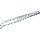 ■TRUSCO ステンレス製ピンセット 150mm 曲ギザ付 TSP24(2709023)
