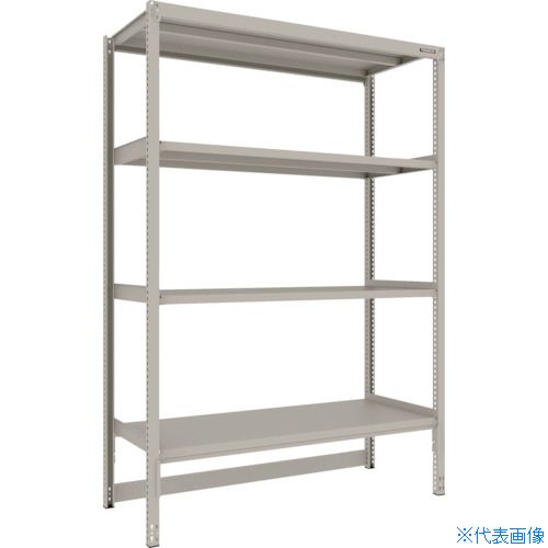 ■TRUSCO スチールラック M2型軽中量棚 台車天板収納型 1460X600XH2100 4段 単体 M2DB7564(2719397)