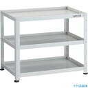 ■TRUSCO 小型ボルト式棚 バーディワゴンラック型 750X500 3段 ホワイト BDWR773W(2721004)