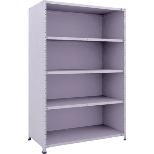 ■TRUSCO 軽量150型背側板付棚 1200X600XH1800 5段 TLA64L25(2834634)[法人・事業所限定][直送元]