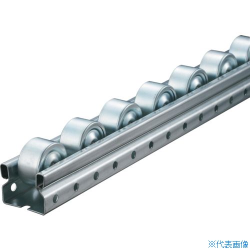 ■TRUSCO 流動棚用ホイールコンベヤ 鉄製Φ36 P40XL3000 V3620US403000(2852284)[法人・事業所限定][直送..