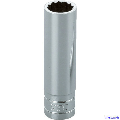 ■KTC 9.5sq.ディープソケット(十二角) 対辺寸法14mm 差込角9.5mm 全長70mm B3L14W(3074234)