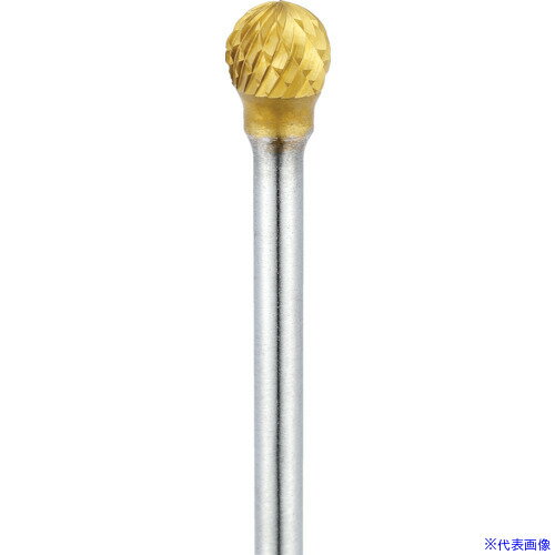 ■ナカニシ チタンコート超硬カッター 球型 ダブルカット φ6.3×5×軸φ3 21205(3111890)