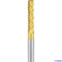 ■ナカニシ チタンコート超硬カッター 円筒型 ダブルカット φ3×14×軸φ3 21212(3111903)