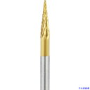 ■ナカニシ チタンコート超硬カッター テーパー型 ダブルカット φ3×11×軸φ3 14° 21271(3111997)