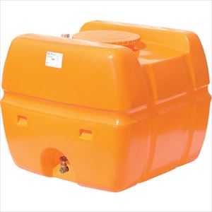 ■SUIKO スーパーローリータンク 1000L オレンジ 直付けスリースバルブ50A付 SLT1000ORSV50A(3145452)[..