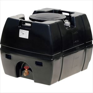 ■SUIKO スーパーローリータンク 500L 黒 直付けスリースバルブ40A付 SLT500BKSV40A(3145458)[法人限定]..