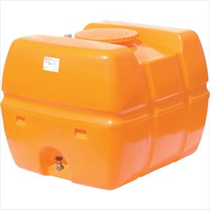 ■SUIKO スーパーローリータンク 1200L オレンジ 直付けスリースバルブ50A付 SLT1200ORSV50A(3146988)[法人限定][外直送元]